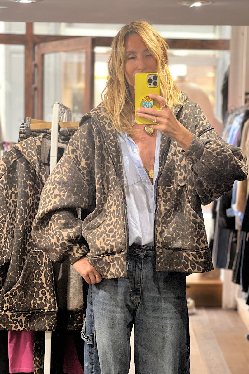 Veste Capuche Leopard