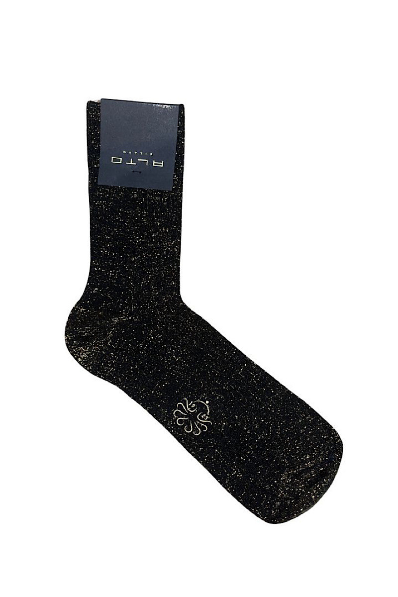 Chaussettes Donna Corto Nero Oro